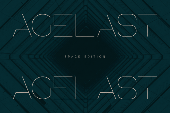 Agelast: A Futuristic Display Font