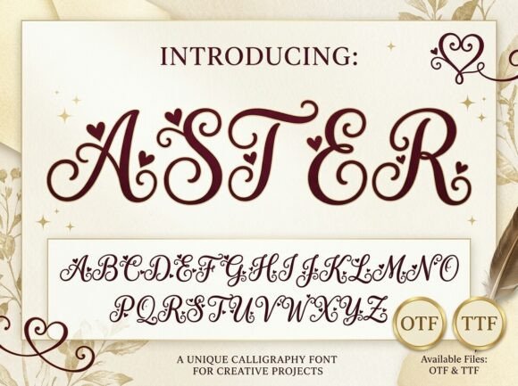 Aster Font for Editorial Design
