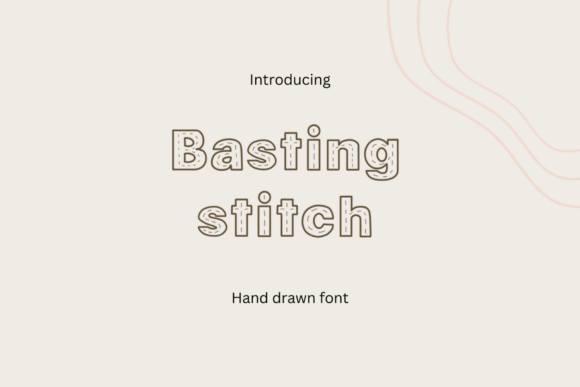 Basting Stitch Font