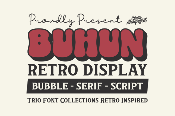 Buhun Retro Trio Font