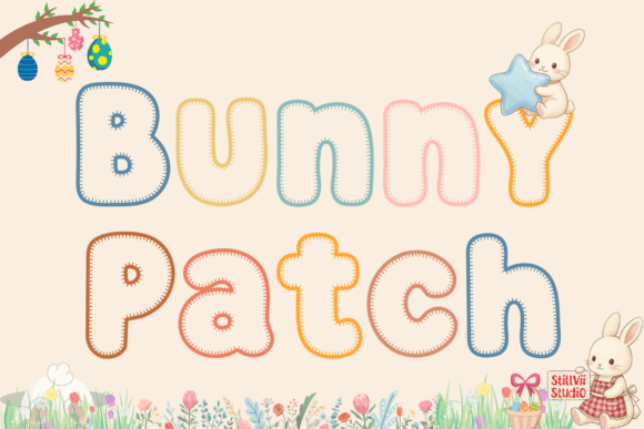 Bunny Patch Font for Cozy Creations