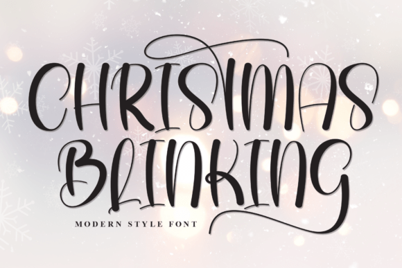 Christmas Blinking Font for Creative Campaigns