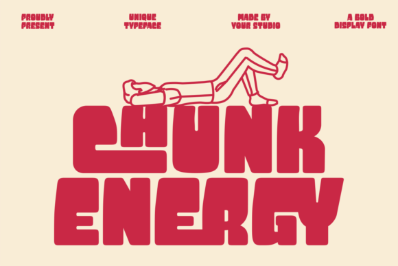Chunk Energy Font for Creative Makers