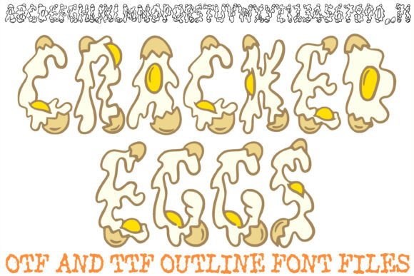 Cracked Egg Font: Whimsical Design for Creative Projects