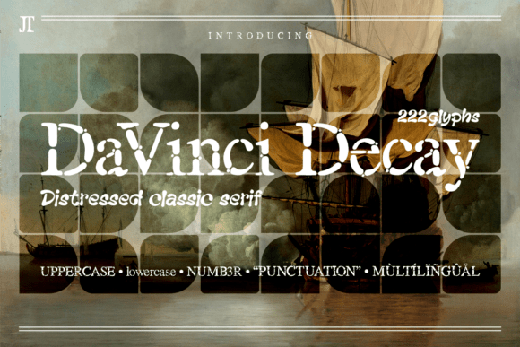 Davinci Decay Font for Creative Projects