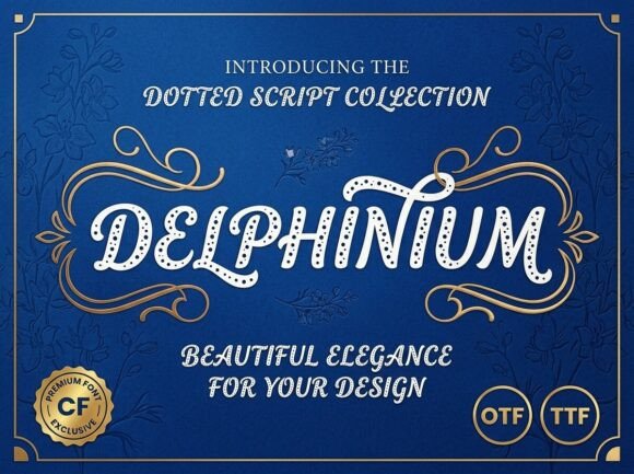 Delphinium Font Review