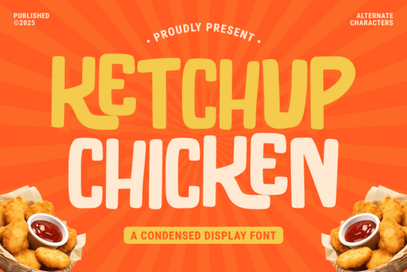 Ketchup Chicken Font for Creative Projects