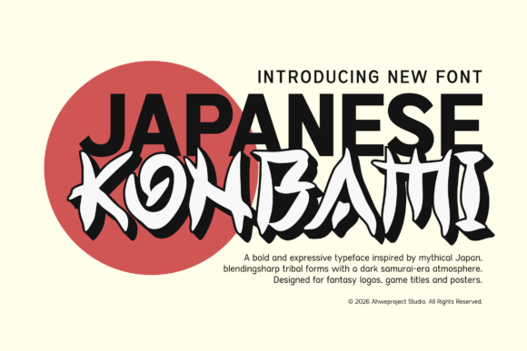 Konbami: Bold Japanese Display Font