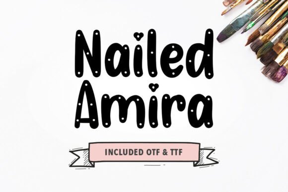 Nailed Amira Font for Web Design