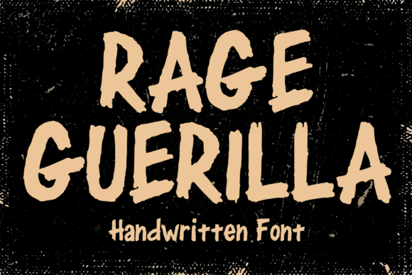 Rage Guerilla Font for Web Design