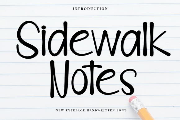 Sidewalk Notes Font for Creative Projects