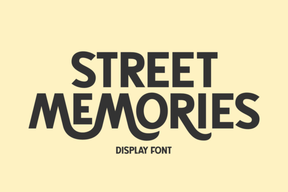 Street Memories Font for Creative Projects