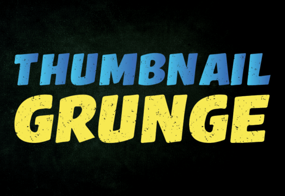 Thumbnail Grunge Font