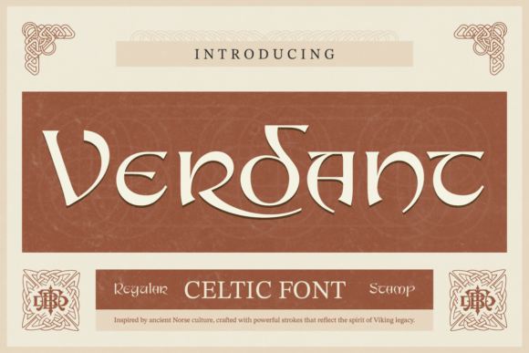 Verdant Font: Bold and Mythical