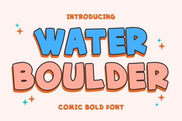 Water Boulder Font